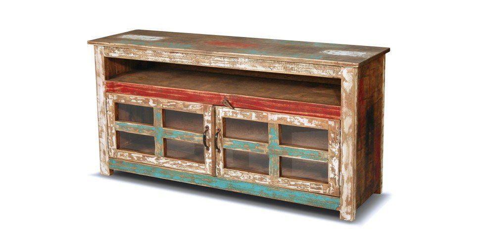 Rustic TV Stands for Sale - Farmhouse and Distressed / Reclaimed Wood Style Media Consoles