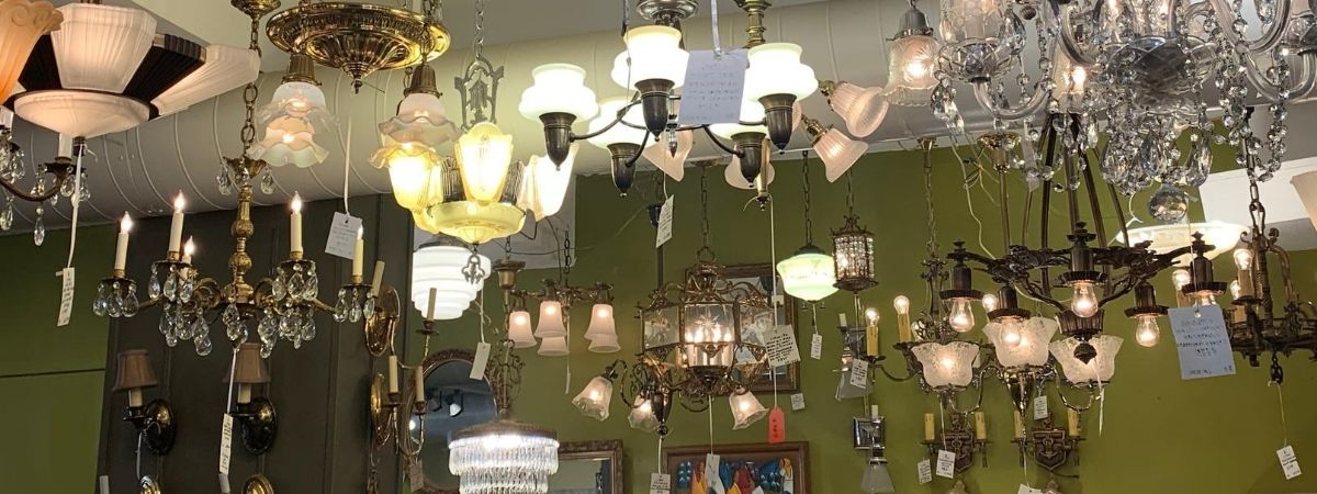 Vintage & Antique Lighting: Chandeliers, Pendants, Wall Sconces, and Floor Lamps