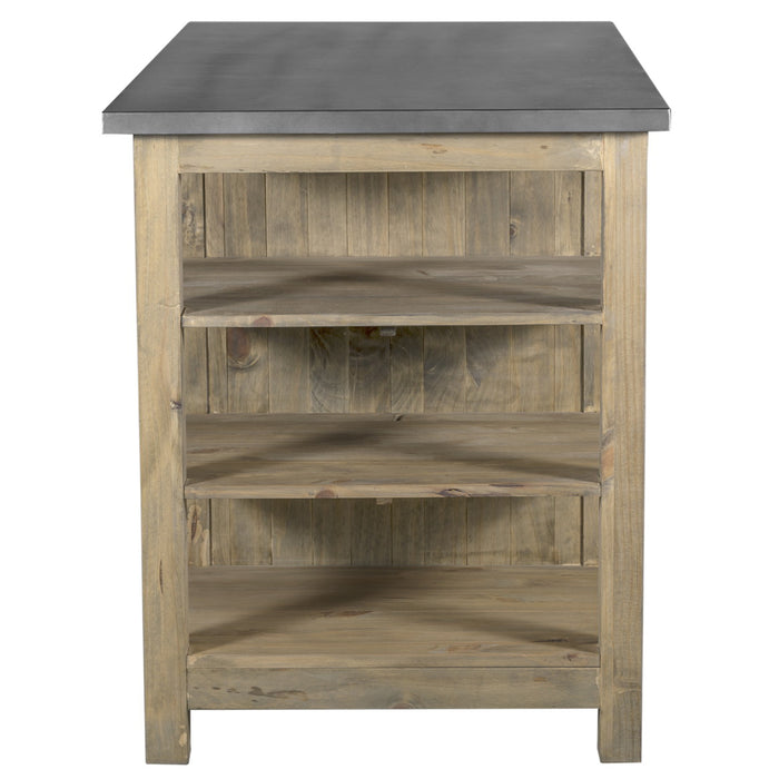Barlow Display Kitchen Island - Crafters and Weavers