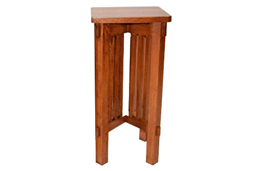 Mission Spindle Side Table / Plant Stand - Crafters and Weavers