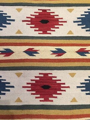 Kil14 3 x 5 Kilim rug - Crafters and Weavers