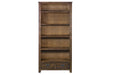 Mission Open Shelf Bookcase - Walnut - Crafters and Weavers