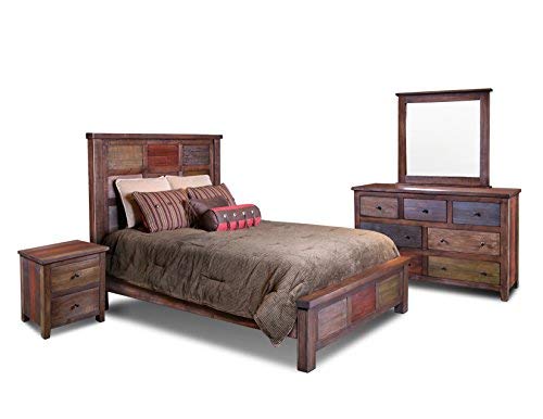 LAST ONE! Bayview Multi-Color Bed Frame - Crafters and Weavers