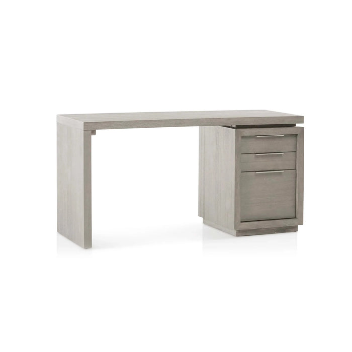 Solstice Modern 3-drawer Desk with File cabinet drawer