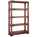 Granville Parota Industrial Bookcase - 70"H - Crafters and Weavers