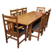 Mission Stow Leaf Table with #401 Chair Dining Set - Light Oak - Crafters and Weavers