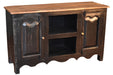 Ventura Solid Wood TV Stand / Sideboard - Distressed Black - 47" - Crafters and Weavers