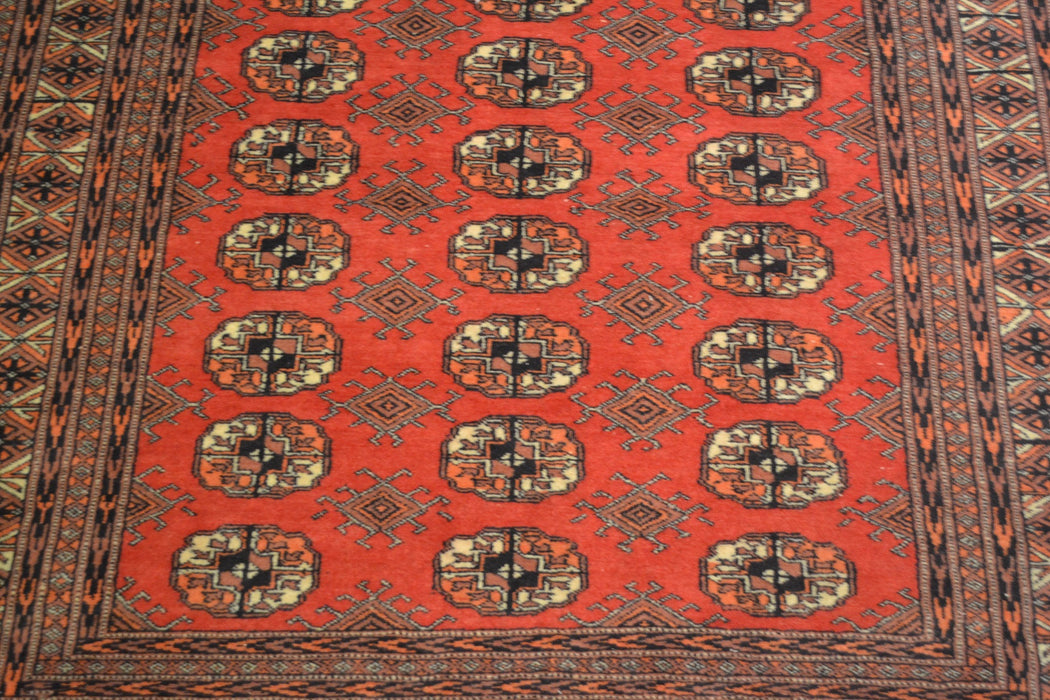 rug2087 4.1 x 6 Pakistani Bokhara Rug - Crafters and Weavers