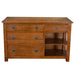 Mission 4 Drawer Oak Kitchen Island 60'' - Michael's Cherry (MC-A) - Crafters and Weavers