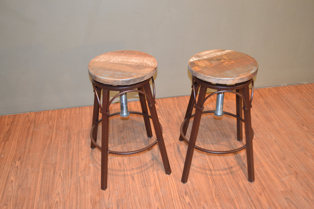 Bayshore Adjustable Height Bar Stool - I - Crafters and Weavers