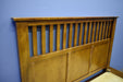 Mission Style Quarter Sawn Oak Bed with Slats - Michael's Cherry - Crafters and Weavers