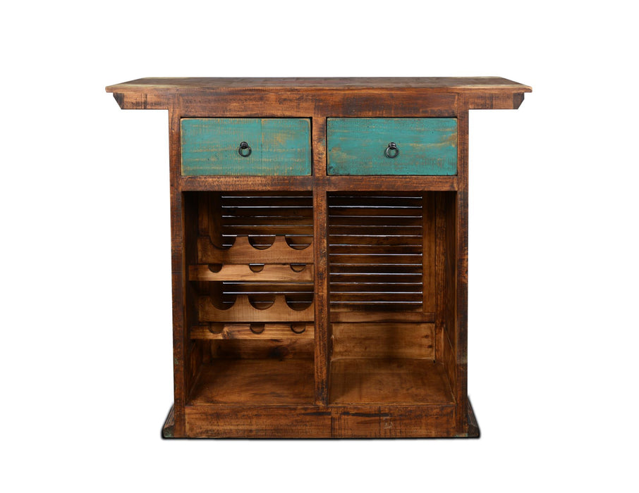 PREORDER La Boca Bar with Wine Storage - 48" - Crafters and Weavers