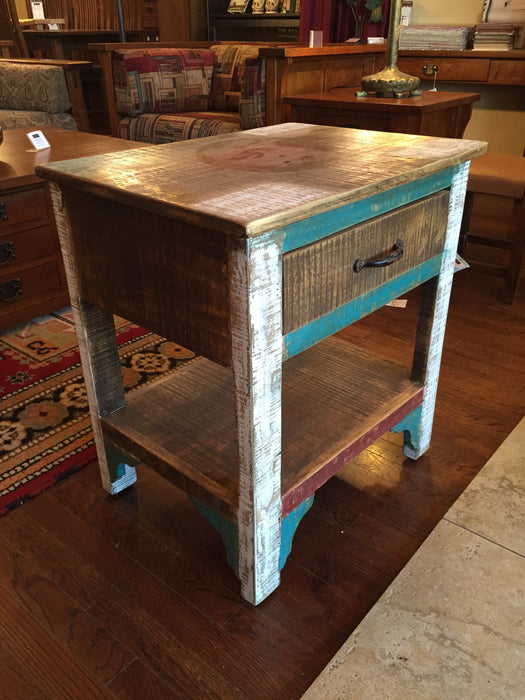 PREORDER La Boca 1 Drawer End Table - Crafters and Weavers