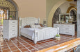*NEW! Avalon Rustic Farmhouse 5 Piece Bedroom Set - White - Crafters and Weavers