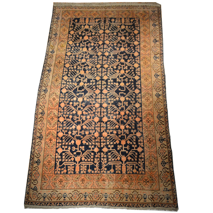 Antique Samarkand / Khotan Oriental Rug 6'0" x 11'0" - Crafters and Weavers
