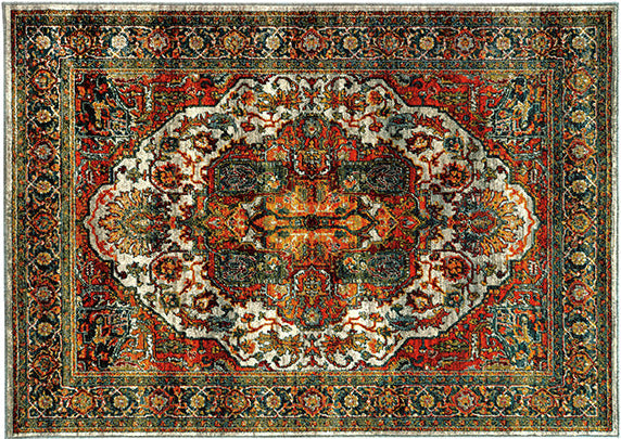 Medalia Rug Red/Blue/Yellow