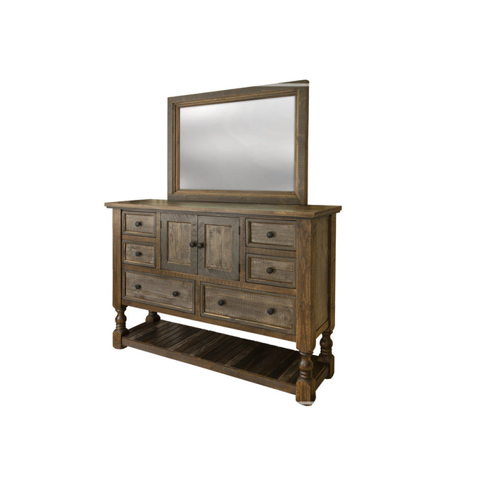 Charlie Solid Pine Wood Rustic Dresser