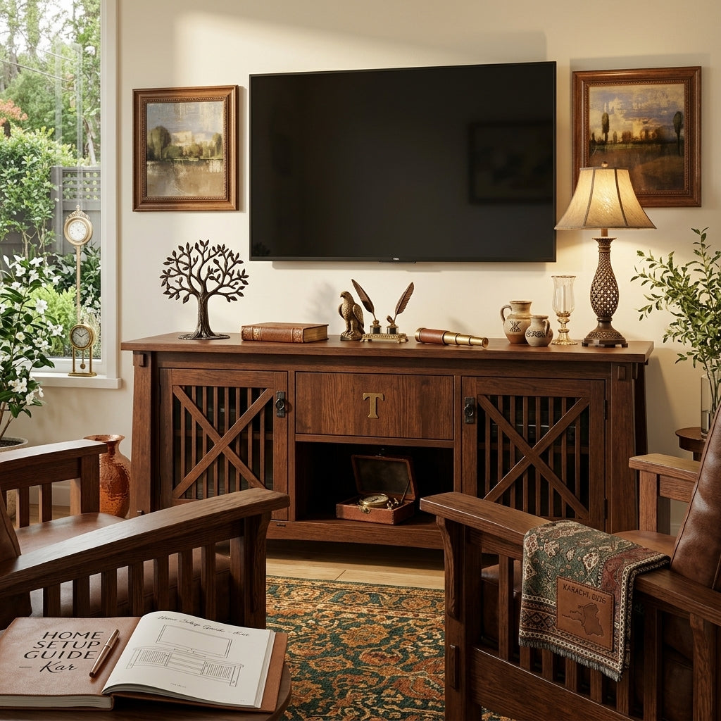 Solid Wood Sofa Table with Drawer Storage and Living Room Decor Guide