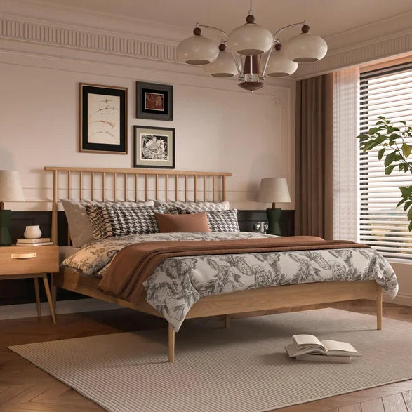 Timeless Modernism: Why the Isabella Mid-Century Bed in Solid American White Oak is a Masterpiece
