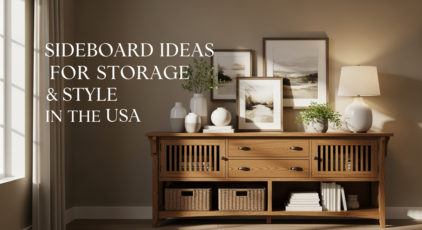 How to Use a Sideboard for Both Storage and Style in the USA