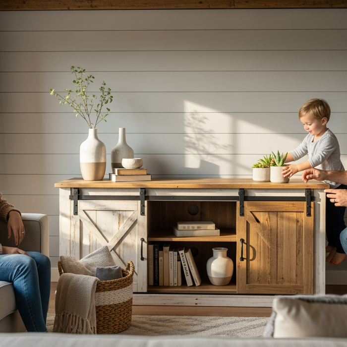 10 Farmhouse TV Stand Styles That Are Trending in 2025 in the USA