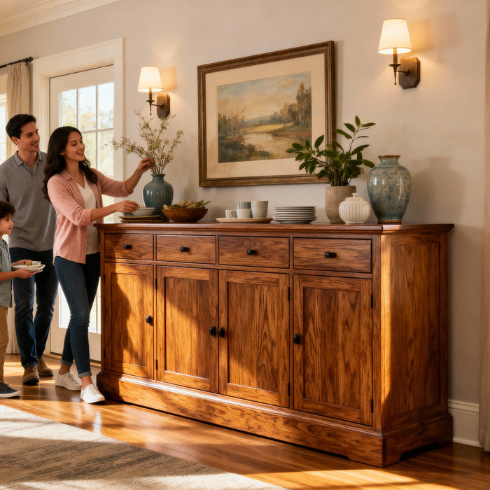 Why Solid Wood Matters When Choosing a Mission Style Sideboard in the USA