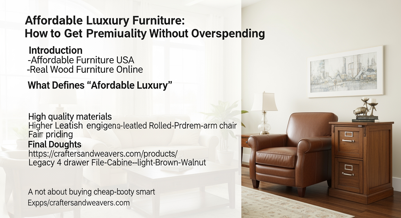 Affordable Luxury Furniture: How to Get Premium Quality Without Overspending