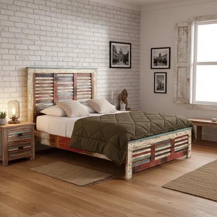 Bring Coastal Charm Home: The La Boca Shutter Bed in Queen