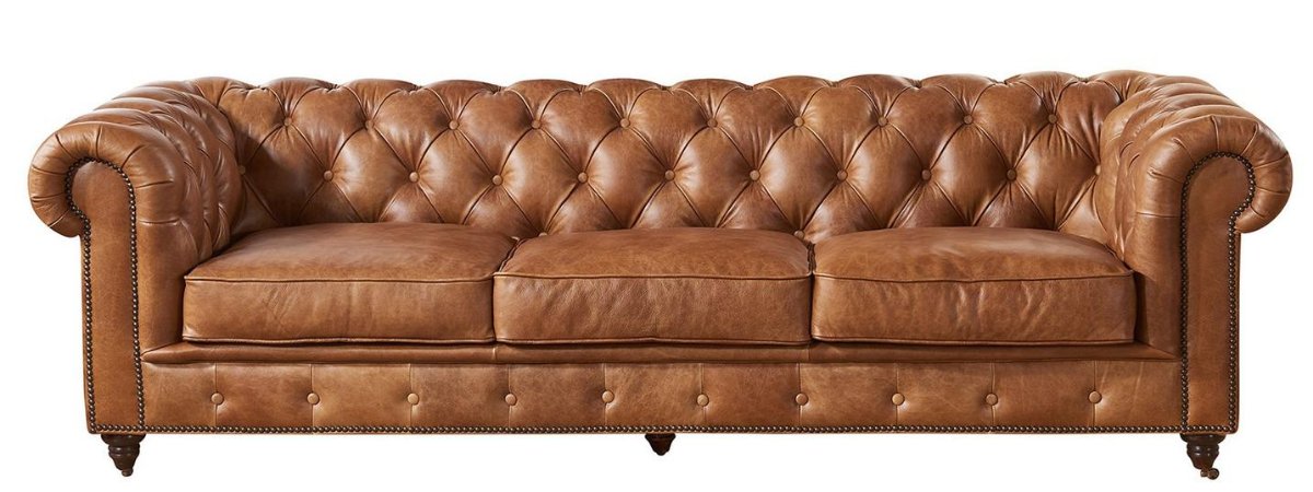 Leather Chesterfield Living Room Sofas, Love Seats, and Arm Chairs