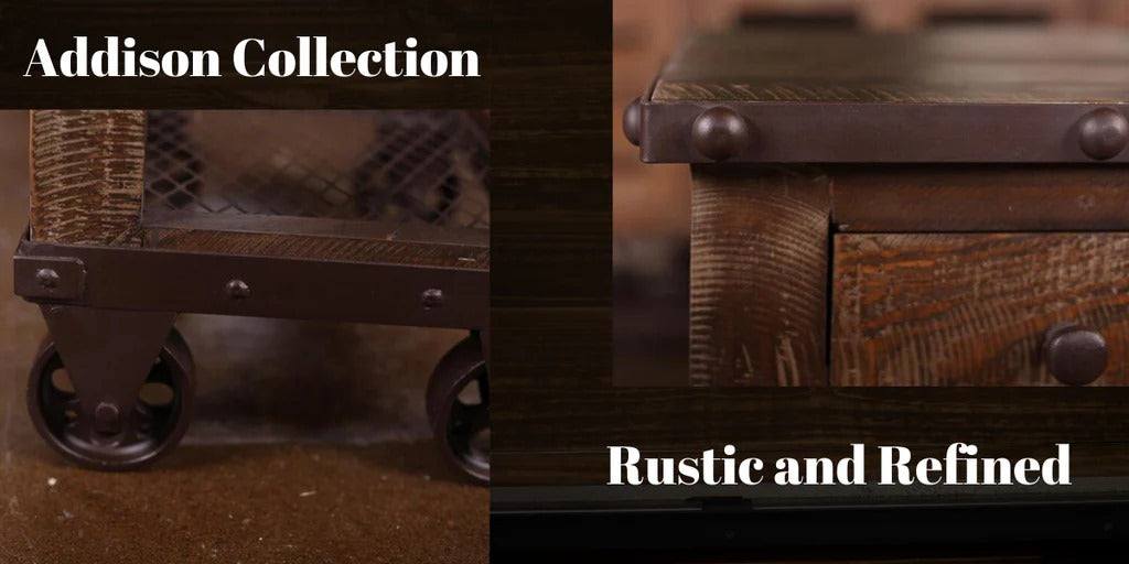 Addison Collection: Rustic and Refined Industrial Style Furniture