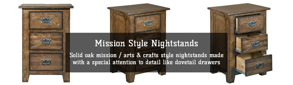 Mission Style Nightstands & Bedside Tables