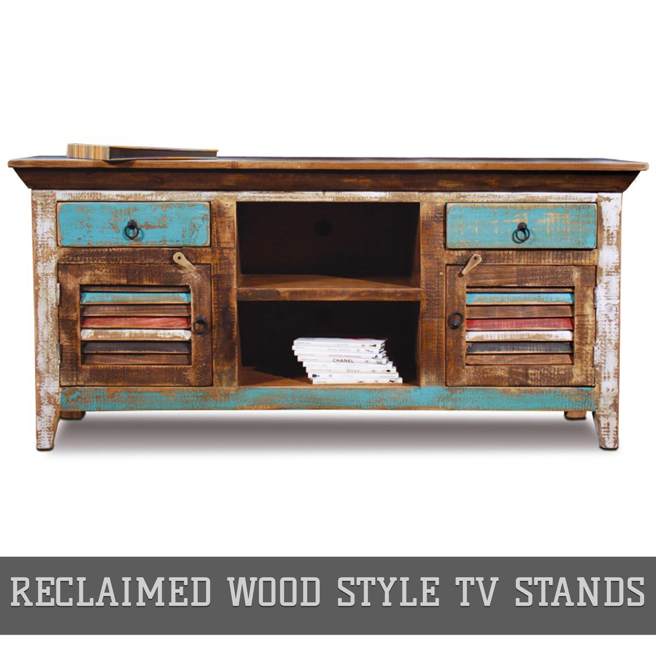 Reclaimed Wood Style TV Stands
