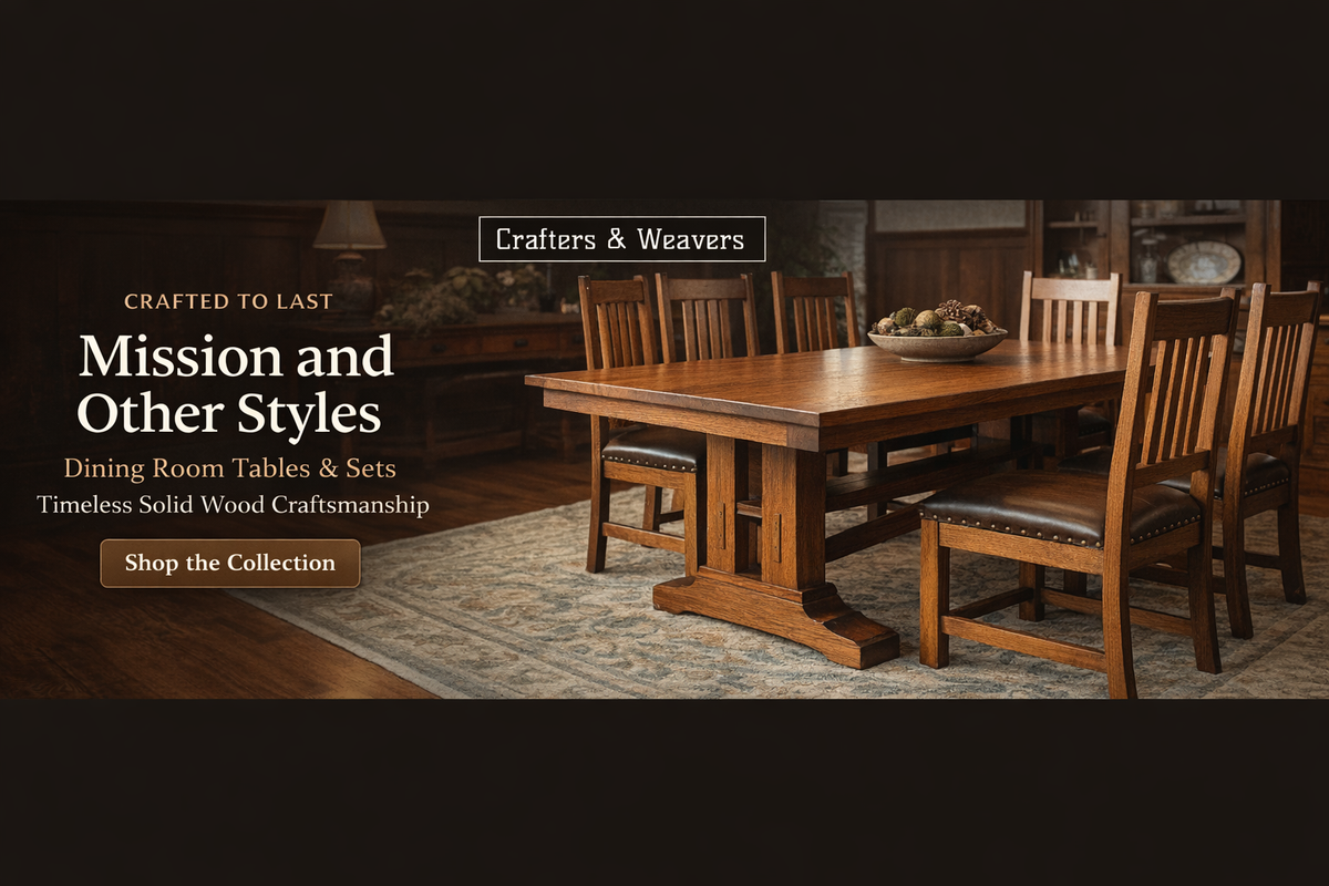 Solid Wood Dining Tables & Sets | Crafters & Weavers — Page 5 ...