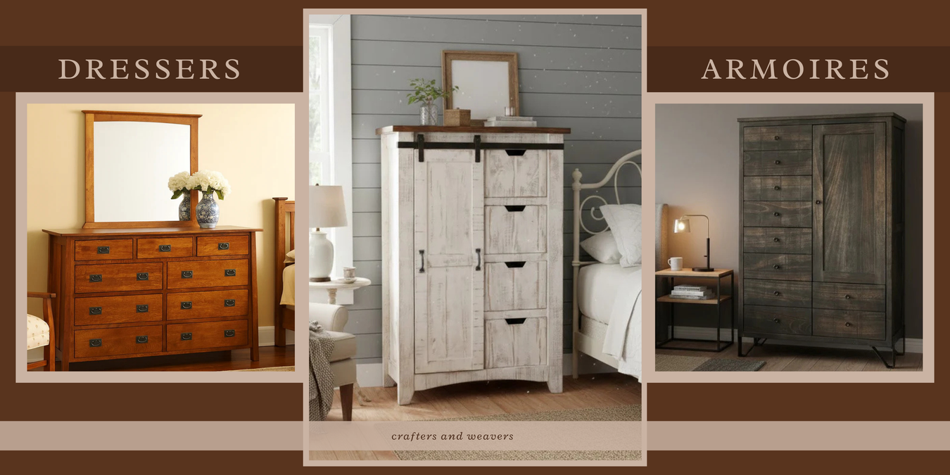 High-Quality Solid Wood Dressers Armoires & Farmhouse Styles Crafters and Weavers High-Quality Solid Wood Dressers Armoires & Farmhouse Styles Crafters and Weavers