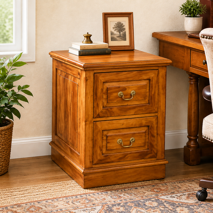 Legacy 2 Drawer File Cabinet - Light Brown Walnut