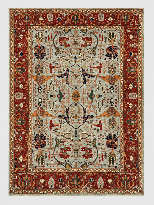 Hand-Knotted Vegetable Dye Sultanabad Rug from Pakistan,  9' 2" x 12'