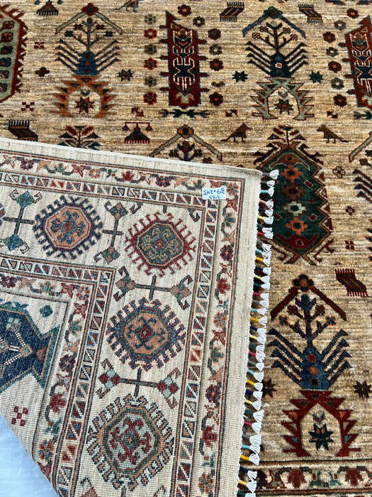 Hand-Knotted Bakhtiar Vegetable-Dyed Wool Rug,: 8' 1" x 10' 1"