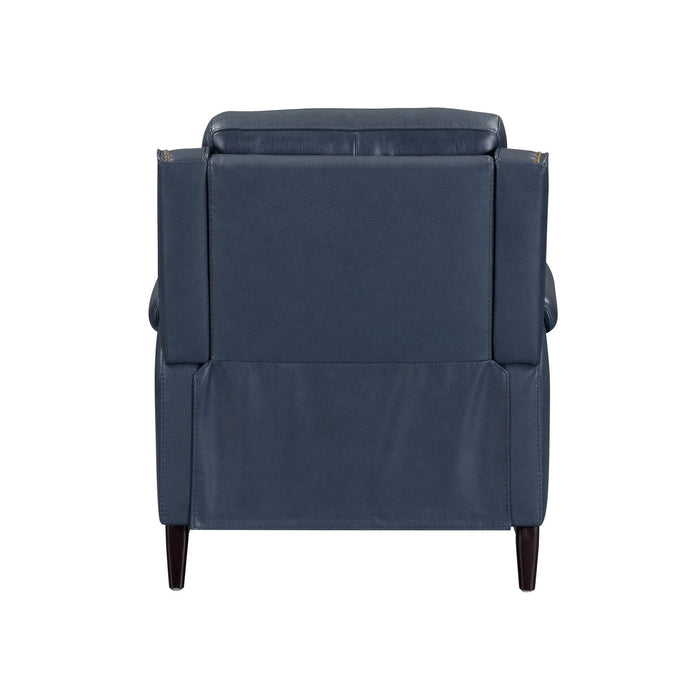 Echelon Collection Genuine Leather Recliner Chair - Navy Blue