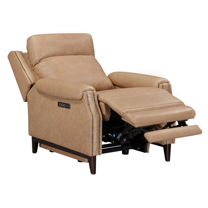 Echelon Collection Genuine Leather Recliner Chair - Light Brown