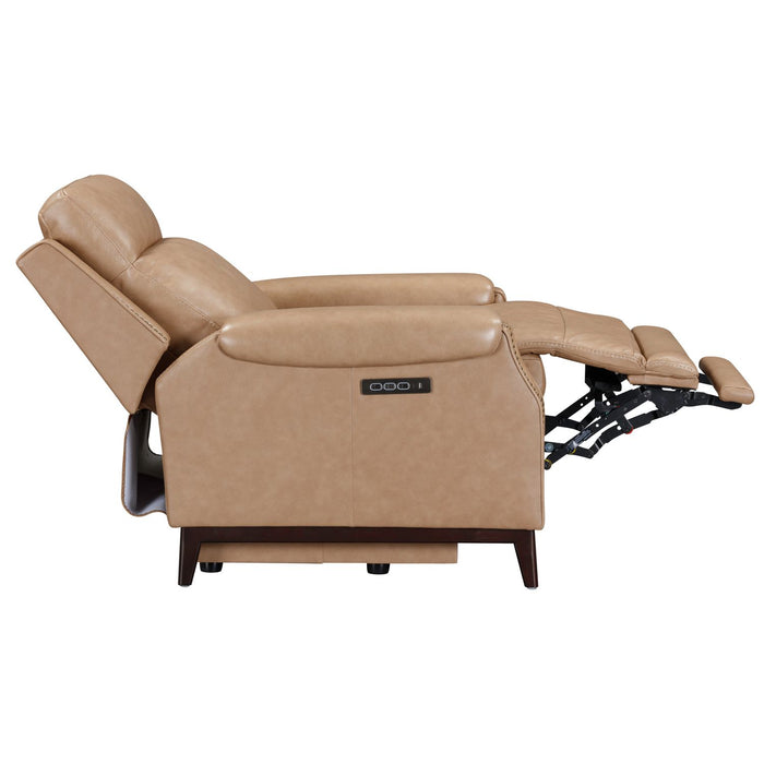 Echelon Collection Genuine Leather Recliner Chair - Light Brown