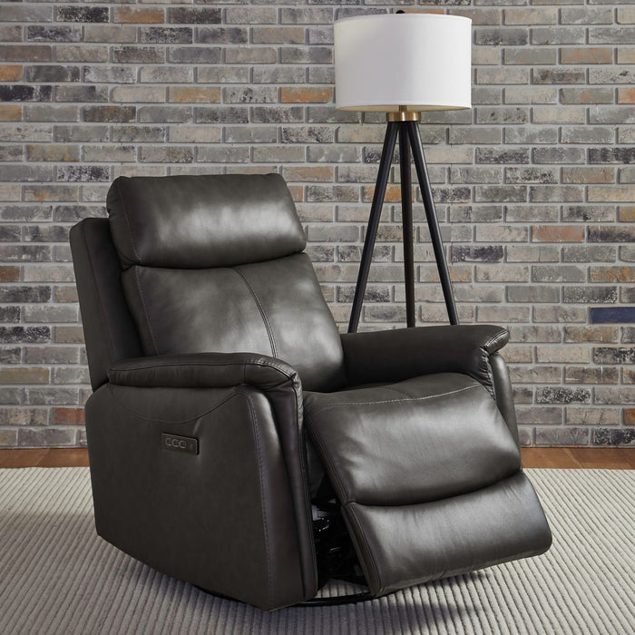 Opus CollectionPower Leather Recliner Chair with Swivel Glide