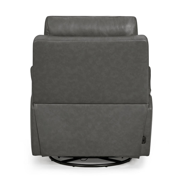 Opus CollectionPower Leather Recliner Chair with Swivel Glide