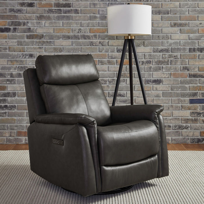 Opus CollectionPower Leather Recliner Chair with Swivel Glide