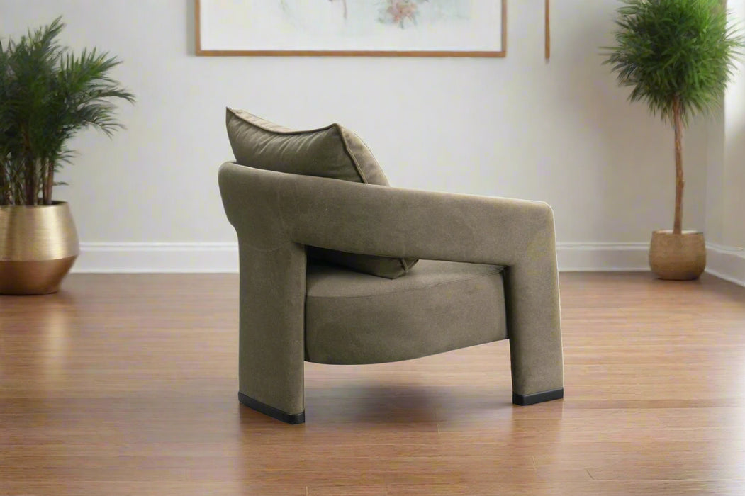 Valora Mid-Century Modern Livingroom Armchair - Gray