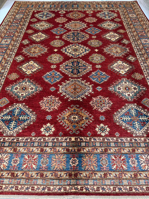 Hand-Knotted Vegetable Dye Kazak Rug from Pakistan,  10' 4" x 13' 5"