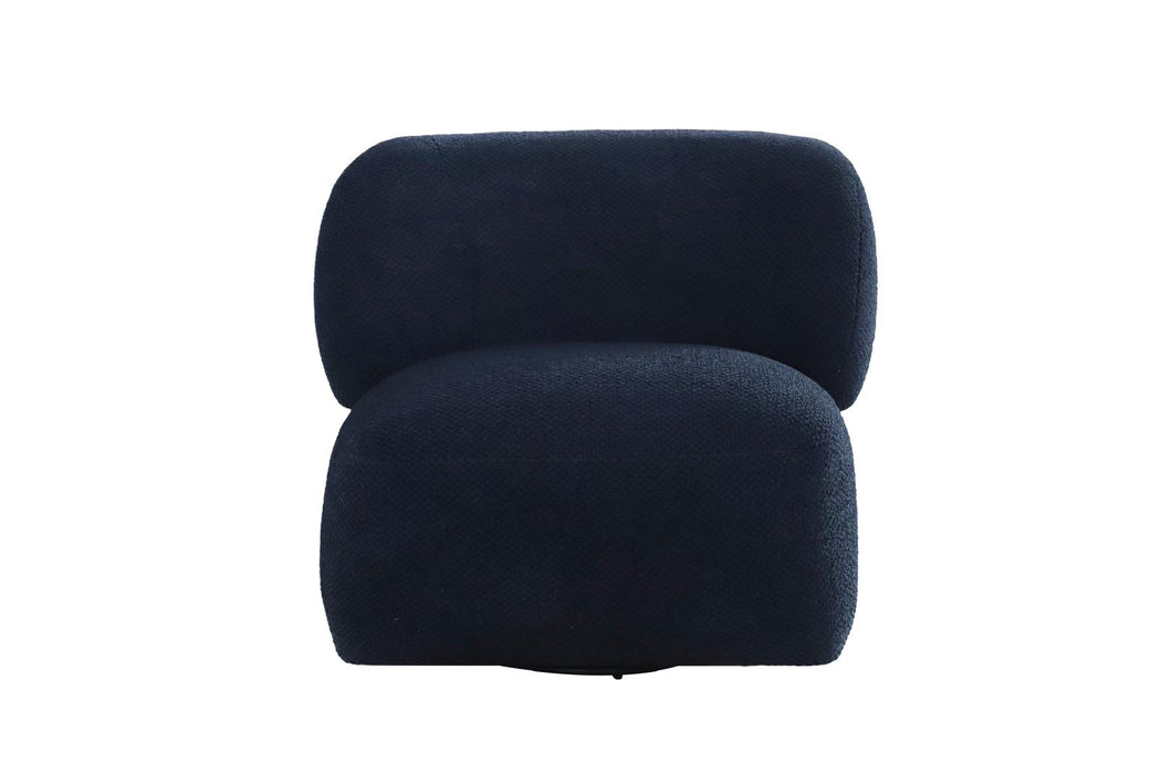 Forma Mid-Century Modern Swivel Livingroom Chair - Blue