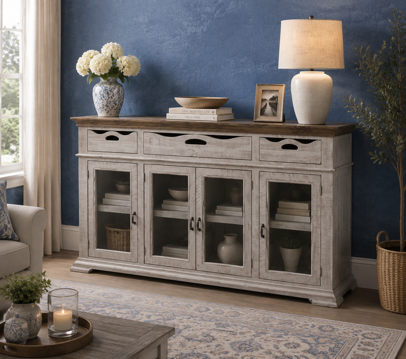 Peninsula Solid Wood Sideboard/ Media Console - 72"
