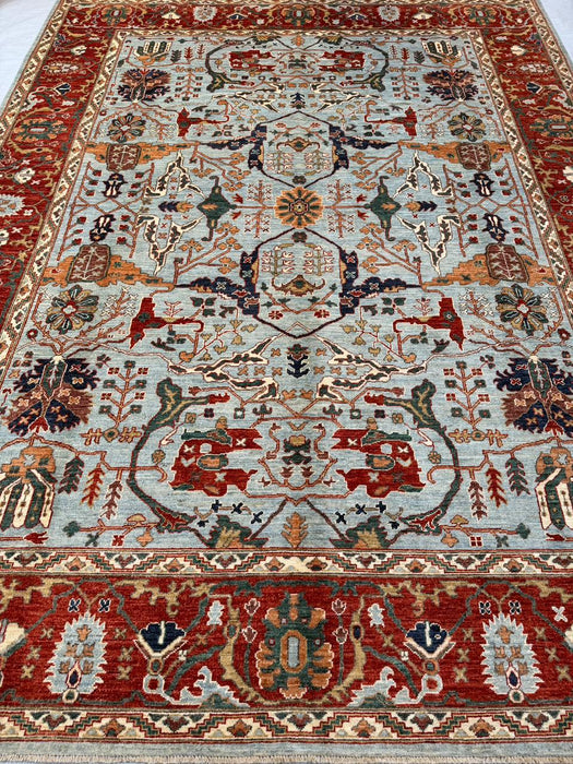 Hand-Knotted Vegetable Dye Sultanabad Rug from Pakistan,  9' 2" x 12'