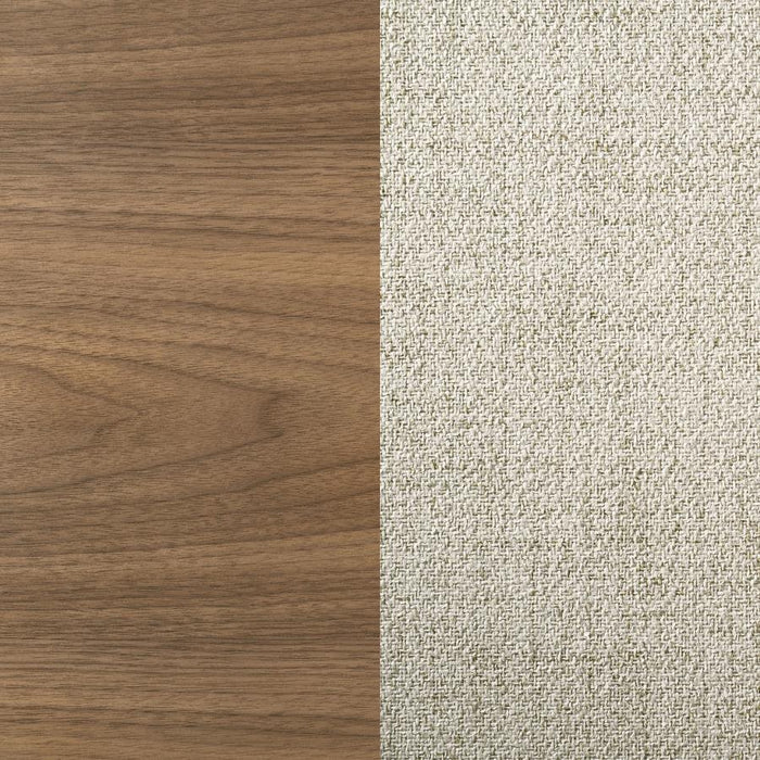 Hearthin 5-Piece 46-Inch Round Wood Dining Table Set – Walnut Finish