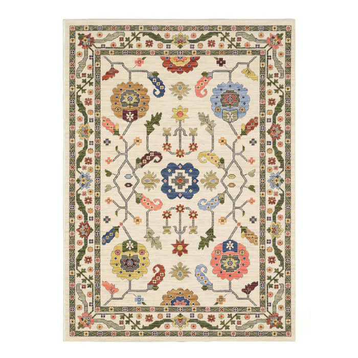 Arts and Crafts Collection Area Rug Ultra Soft Washable Rug, Non Slip Area Rug Indoor, Stain Resistant Rugs for Living Room Bedroom Vintage Home Decor